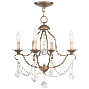 4 Light AGL Mini Chandelier with Steel base material