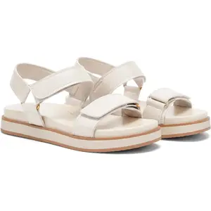 Coutgo Women's Flat Sandals - Arch Support, Adjustable Strap, Comfortable Footwear for Summer Beach - Women's Walking Shoes