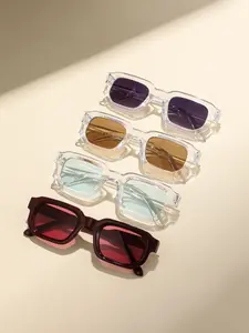 4 Pcs Fashionable Classic Oval Square Frame Eyeglasses, Unisex, Ideal for Parties, Travel, Decor, Photo Props, Gift
