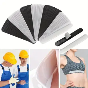 80 pcs 9 inch Hat Sweat Liner for Cap Absorbent Sweat Shields sweat proof sticker for Hats Strips Black and White for Women Men Beauty & Personal Care Comfort Cosmetic