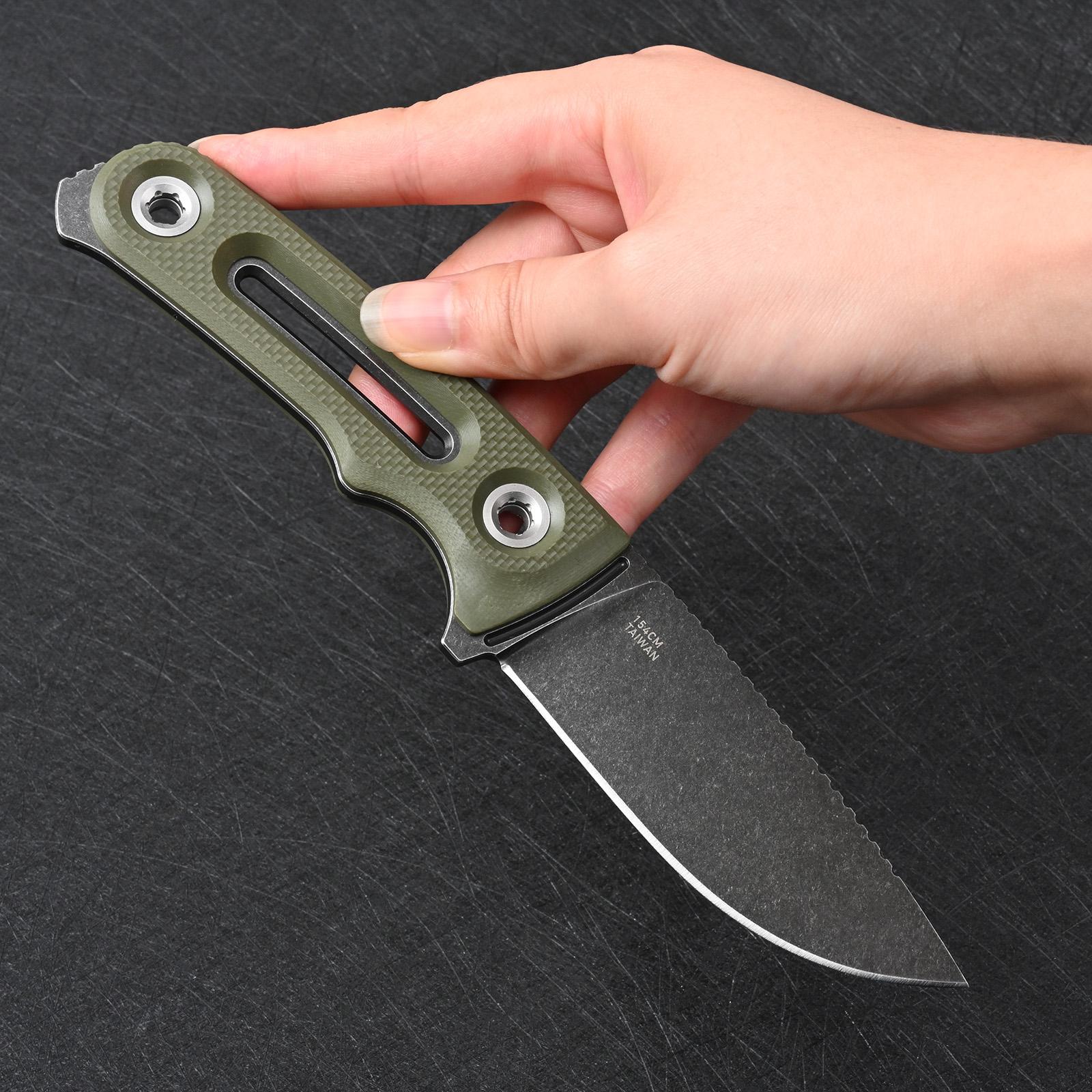 154CM Steel EDC Fixed Blade | Outdoor Camping Tool
