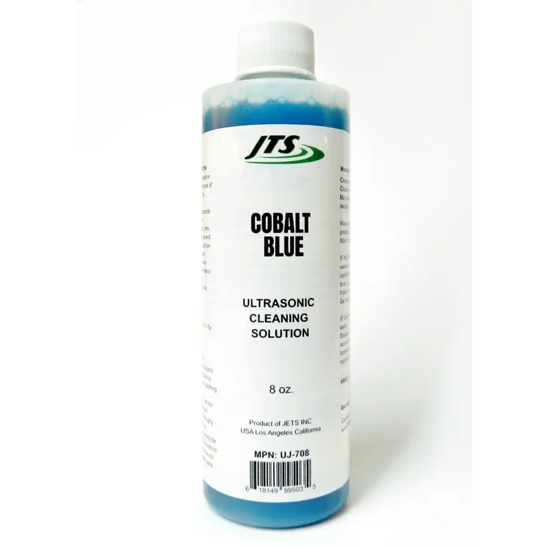 Ultrasonic Solution Cleaner Cobalt Blue Concentrate Cleaning Jewelry Parts 8oz Household Set