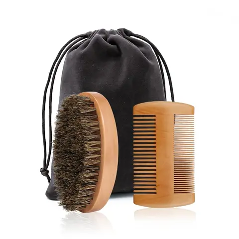 Men's Beard Brush Set, 3 Counts/set Hair Beard Combs, Professional Hair Styling Tools For Men, Grooming Comb, Gifts For Men