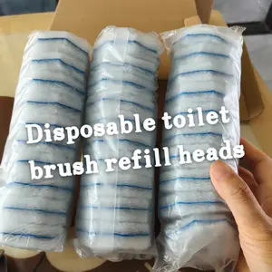 Toilet Brush Replacement Heads 30pcs, Strong Cleaning Agent, Fits Most Toilet Brushes, Contactless Hygiene, Removes Stains and Bacteria