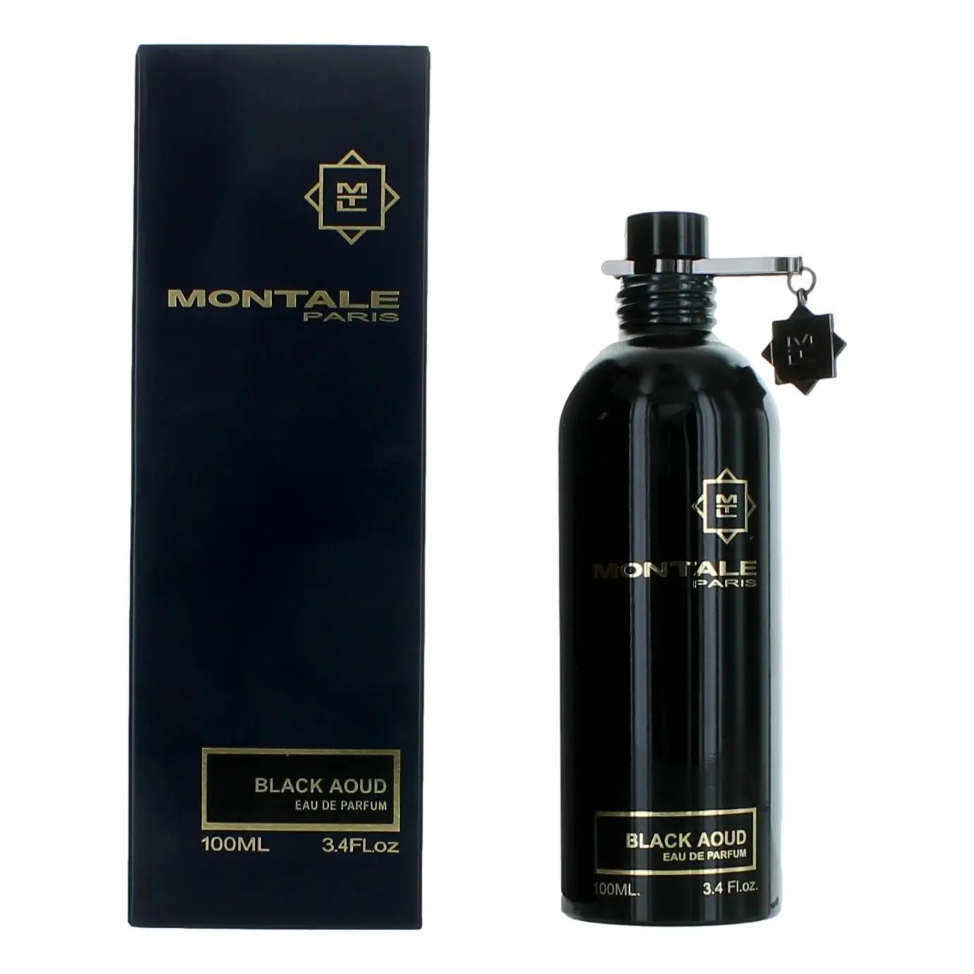 Montale Men's Black Aoud Oriental EDP Spray Bottle, 3.4 oz Fragrance with Rose, Musk, Patchouli Notes
