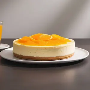 Andy Anand Gluten-Free Orange Cheesecake, 9-Inch, 2 lb – Freshly Baked, Real California Cream Cheese, No Preservatives, Birthday Gift Box