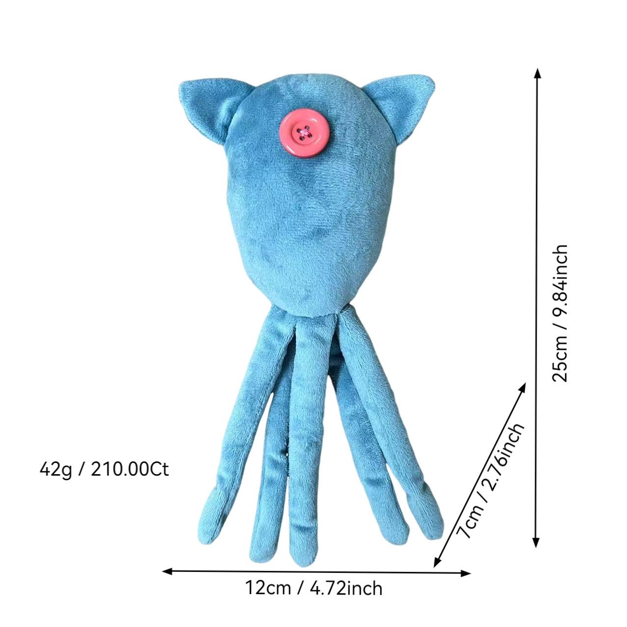 Cute Animal Plush Doll, Dark Fantasy Style Soft Toy, Anime Coraline Squid Plush Toy