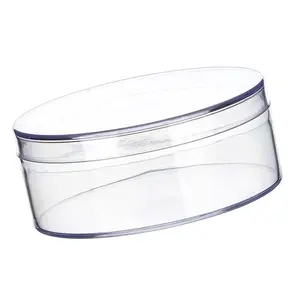 Clear Acrylic Plastic Jewelry Box Heart/Round Storage Box Acrylic Containers