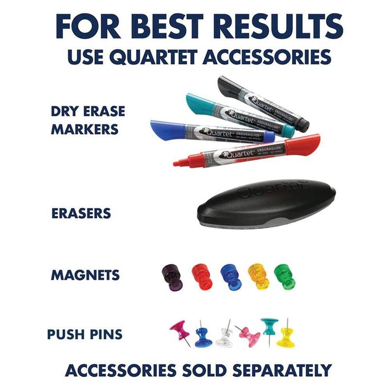 Quartet Combination Board, 17" X 23", Dry-Erase & Cork, Oak Frame (35-380402Q)