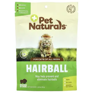 Pet Naturals Hairball, For Cats, All Sizes, 30 Chews, 1.59 oz (45 g)