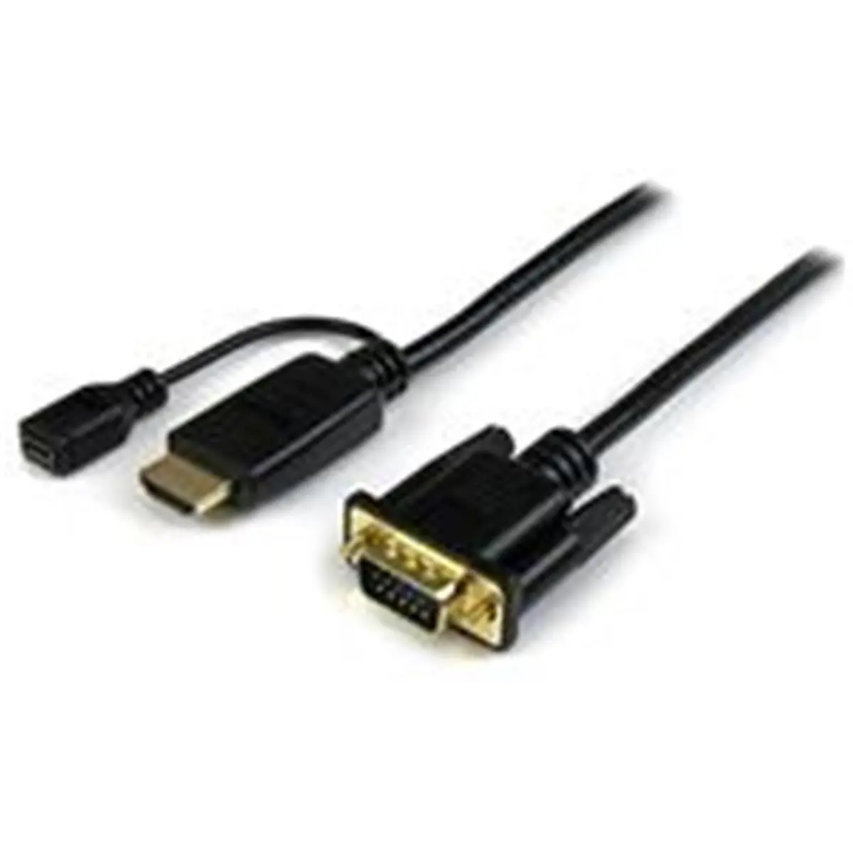 212 MAIN Active HDMI to VGA Converter Adapter Cable - 10 ft, USB Digital Connector, Plug-N-Play for Computers, Projectors