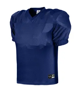 Exxact Sports Football Jerseys for Men - Football Practice Jersey Adult, Mesh Polyester Plain Sports T-Shirt, Football Practice Apparel (Navy)