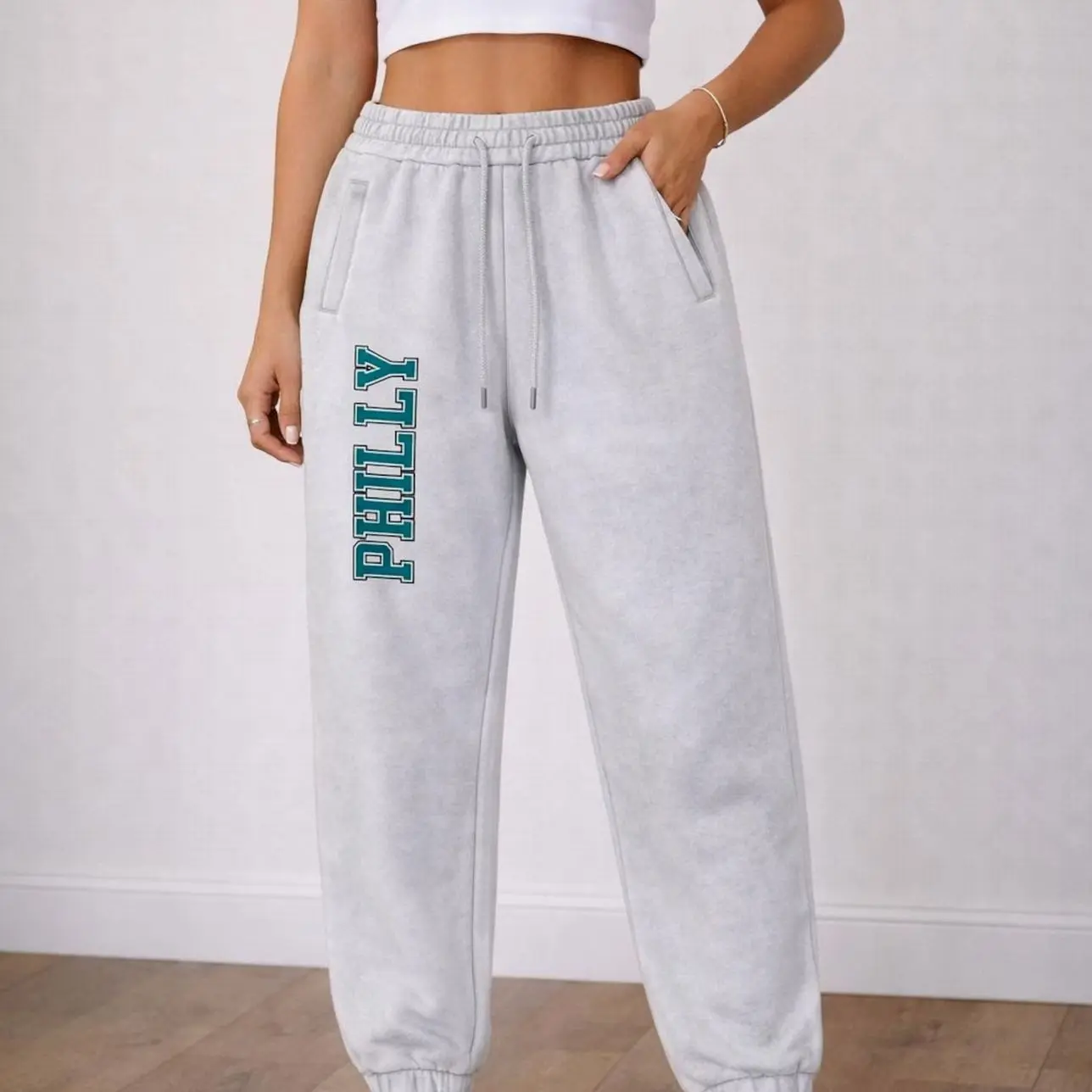 Philadelphia Fleece Joggers Unisex, Philadelphia Football Sweatpants, Cozy Jogger Pants, Game Day Lounge Bottoms, Tailgate Gift M