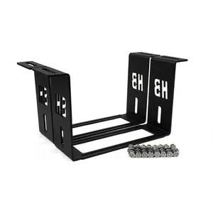 HornBlasters Dual Compressor Cradles | American Made 3/16" Steel | Mounting Hardware Included | Compatible with Viair & HornBlasters Compressors