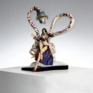 One Piece Boa Hancock Figure! Snake Princess Statue for Anime Fans Stunning Boa Hancock x Salome Snake Statue! Perfect Anime Desk Decor The Ultimate Waifu Collectible