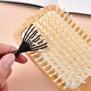 3Pcs Hair Brush Cleaner Tool Set, Plastic Comb Cleaner & Tweezers for All Brush Types, Essential Hairbrush Cleaning Accessories