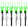 6PCS Archery Lighted Arrow Nocks with .204/.233/.242/.244 Inside Diameter, H-S-GT Bushings, High-Visibility LED, ON/OFF Switch, Included Battery, Bowstring Compatibility, Tracking Arrows, Up to 48 Hours Runtime, Outdoor Night Use