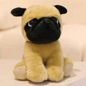 Simulation Puppy Dog Plush Toys Lifelike Bulldog Husky Schnauzer Shar Pei Stuffed Animal Doll Cute Birthday Gifts