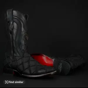 Pirarucu Print Boots – Size Down , Vaquero Style Red Sole