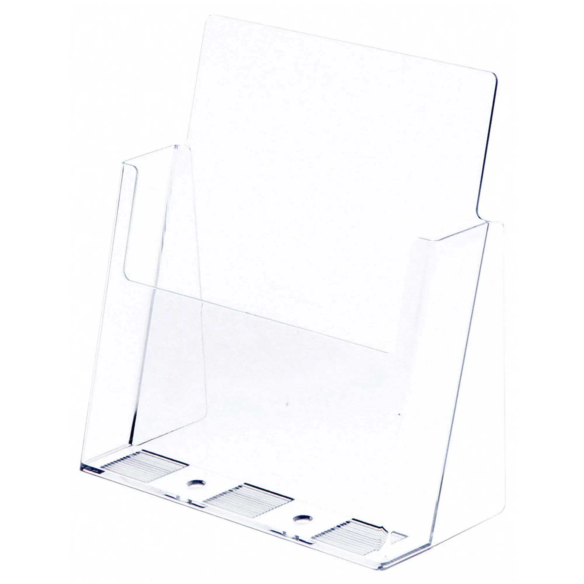 Plymor Clear Acrylic Paper Literature Holder (Countertop), Fits 8.5" x 11" Documents