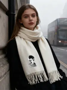 Elegant Halloween Bride Fashion Scarf: Soft & Lightweight Unisex Wrap