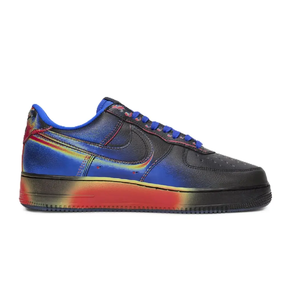 Men's Nike Force 1 Low Retro Black/Racer Blue-Volt Ice (IB6834 001)
