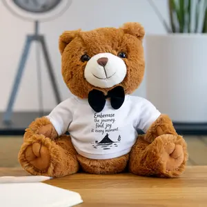 Positive Quote Stuffed Teddy Bear - Perfect Gift for Women - Womenswear, Top