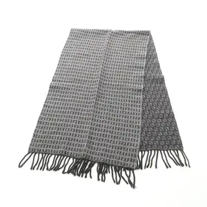 Pre-owned FENDI Wool Small Leather Goods Zucchino Scarf