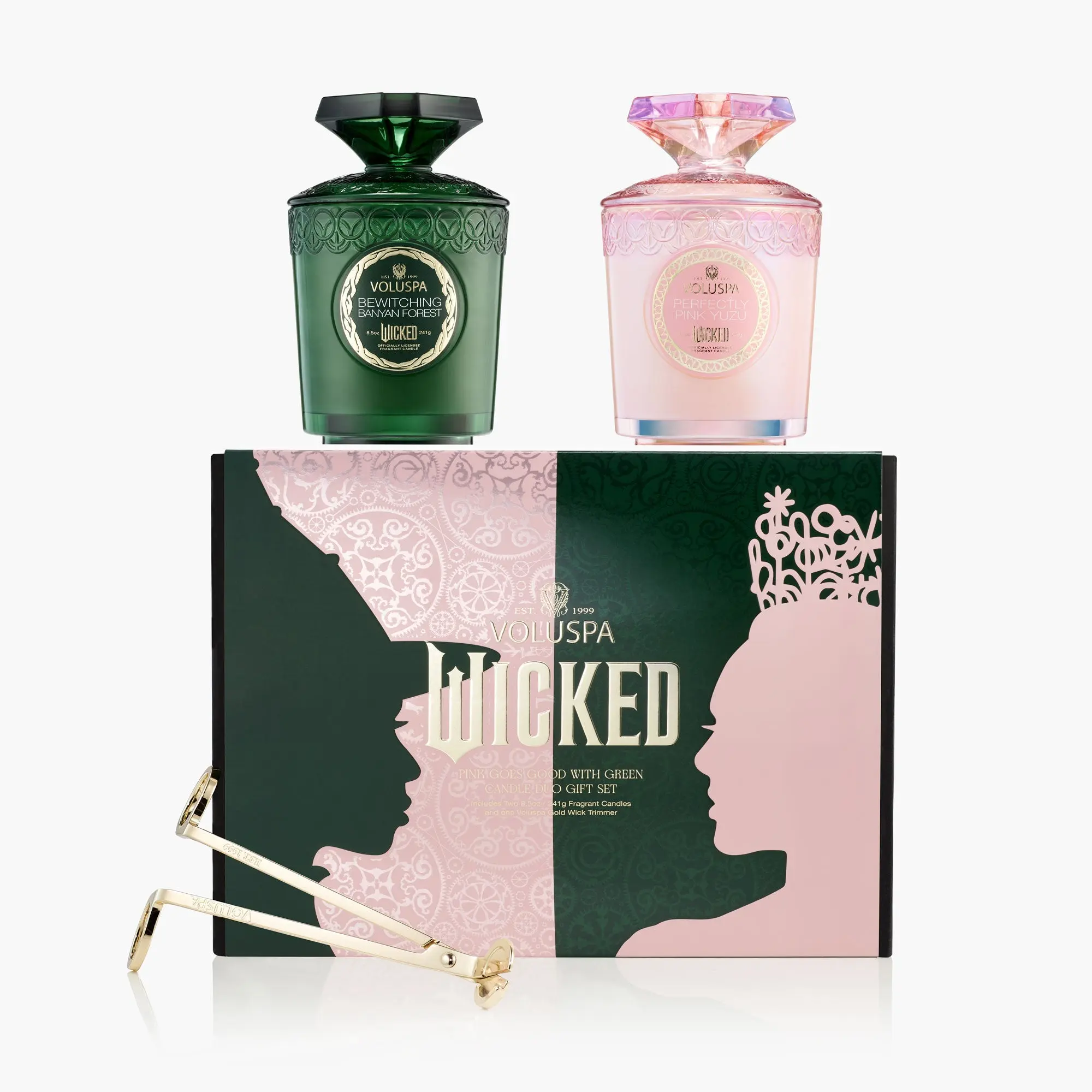 Pink Goes Good with Green Candle Duo Gift Set Pink Goes Good with Green Candle Duo Gift Set