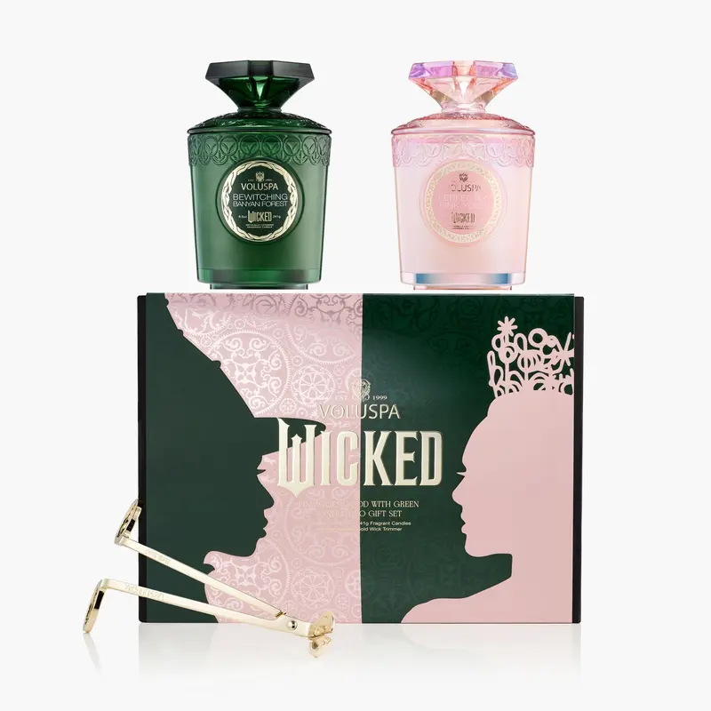 Pink Goes Good with Green Candle Duo Gift Set