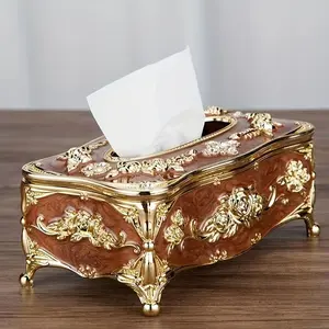 European-style Tissue Box, Household Paper Tissue Holder, Desktop Tissue Box, Napkin Box, Coffee Table Tissue Dispenser, Storage Box