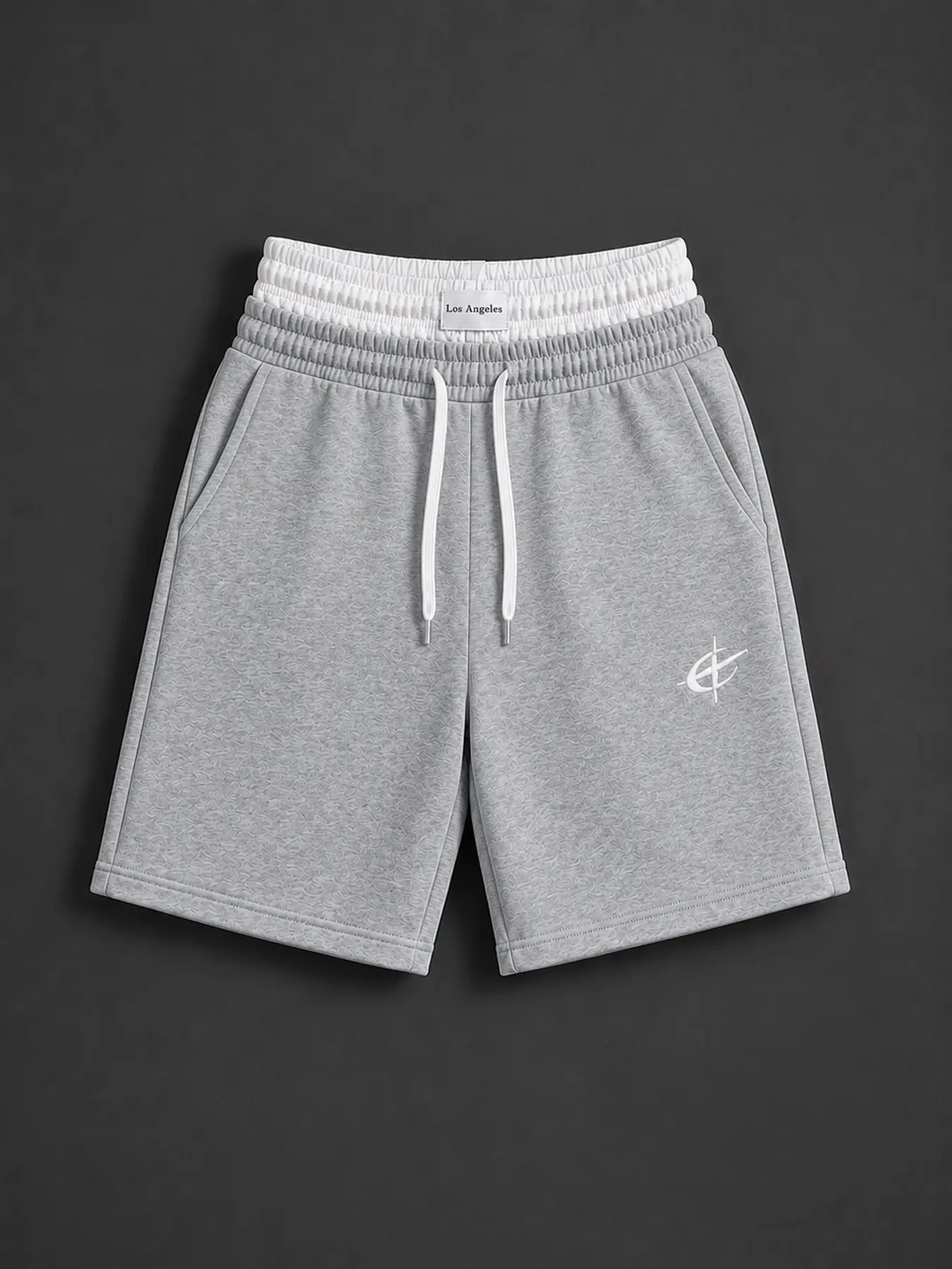 Mens Double Waistband Graphic Athletic Shorts Loose Fit Longline Pull On Shorts with Drawstring Side Pockets Y2K Streetwear Summer Fit Casual Gym Training Basketball Running Lounge Festival Outfit Everyday Warm Weather Wear