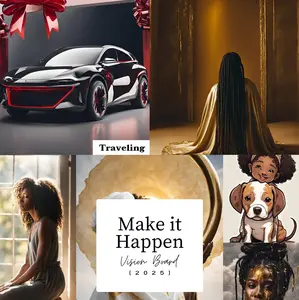 Vision Board Bundle Decor Kit Poster Artistic Room Wall Decoration Photo Ornaments