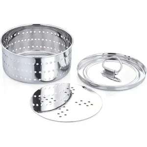 Stainless Steel Round Shape Paneer/Tofu/Cheese Maker Mould Machine Hard Presse Mold KIt For Paneer/Cheese Making (250ml)