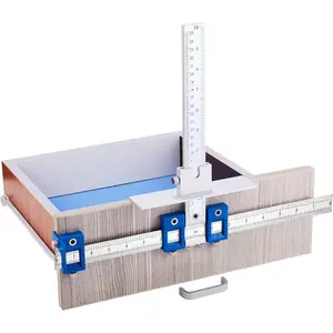 Cabinet Hardware Jig for Handles and Knobs  Alloy Drill Guide Sleeve Drawer Pull  Drilling Dowelling Tools Set Drawer Knob Pull Drilling Templates Jig Tool