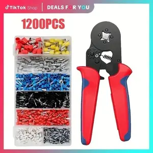 Multifunctional Wire Terminal Crimping Tool Kit, Wire Crimping Tool with Box, Vlogging Kit, Hand Tools, Dealsforyoudays