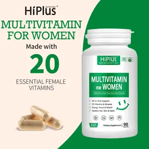 Hi Plus Multivitamin for Women - Daily Womens Multivitamin & Multimineral with Vitamin A, C, D, E, B12, Zinc and More Vitamins for Women - Womens Vitamins for Energy, Focus, and Womens Health. 90 Capsules