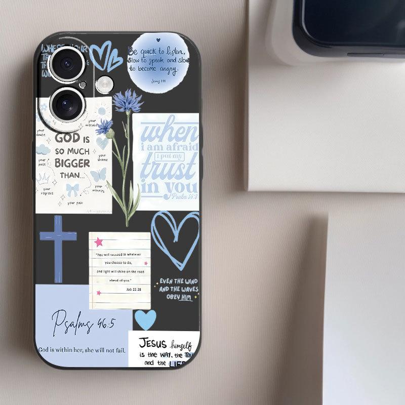 English graffiti phone case suitable for Apple 17Promax, Samsung Galaxy S25, iPhone 16s15note2