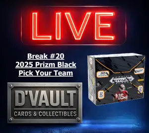 Break #20 - *Pick Your Team* (1) 2025 Prizm Black Football Hobby Box