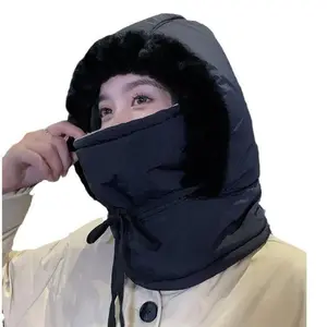 Unisex Winter Fleece Sport Style Lei Feng Hat - Windproof Snow Cap for Adults, Outdoor Skiing, Cold Weather Comfort, Ear Protection, Sport Style Hat
