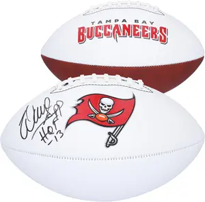Warren Sapp Tampa Bay Buccaneers Autographed Franklin White Panel Football with "HOF 13" Inscription - Fanatics Authentic Certified