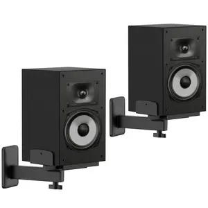 Speaker Wall Mount for Polk XT15/XT20/ES15/ES20/T15/R100/R200, Tilt & Swivel Wall Speaker Mount with Dual Side Clamp, Surround Sound Speaker Mounts for Polk Bookshelf Speaker Mount, Up to 55 lbs, Pair