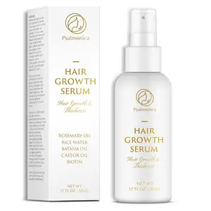 Hair Growth Serum: Rosemary Oil, Batana Oil, Biotin, Castor Oil, and Rice Water - Hair Thickening & Growth Treatment for Women & Men (50ML)