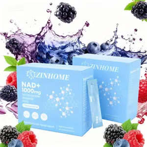 2PCS ZINHOME NR1000 NAD+ Berry Juice, Containing Quercetin Plant Body, Trans Resveratrol PQQ,melatonin,Used for skin aging support, energy, and focus - 30 packs