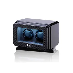 Volta Carbon Fiber Watch Winder with Rotating Base for Automatic Watches