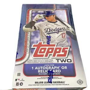 Topps 2025 Hobby Box/Packs - Series Two Baseball Cards with 1 Autograph or Relic Card per Box