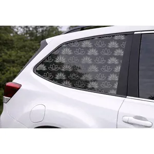 Lotus Flowers Full Window Decal — Removable Privacy & Light-Filtering Vinyl