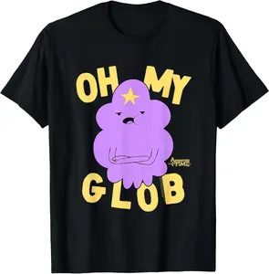 100% cotton Adventure Time Lumpy Space Princess Oh My Glob T-Shirt casual Fashion graphic tees for women women graphic shirts