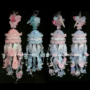 [NEW GIFT] Handmade Jellyfish Keychain | Unique Ocean-Inspired Charm | Cute Gift Idea