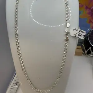925 sterling silver 20” chino link chain solid Mexican silver 4mm cadena de plata Mexicana 20” 4mm no es larga es solido